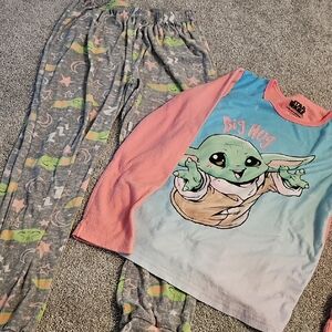 ❄️H4🔹️Star Wars Kids Pajama Set - Pink and Gray